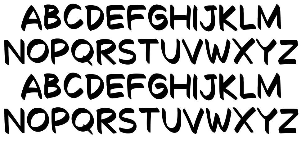 Decalk font specimens