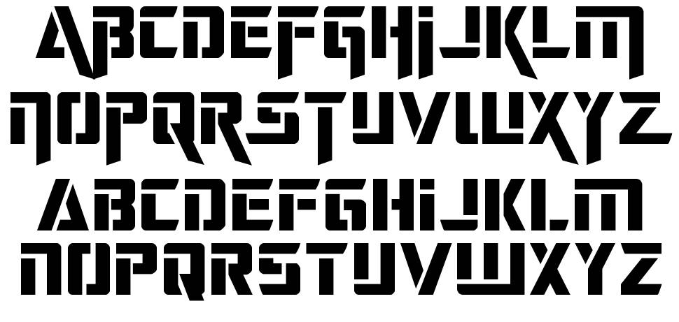 Deceptibots font Örnekler
