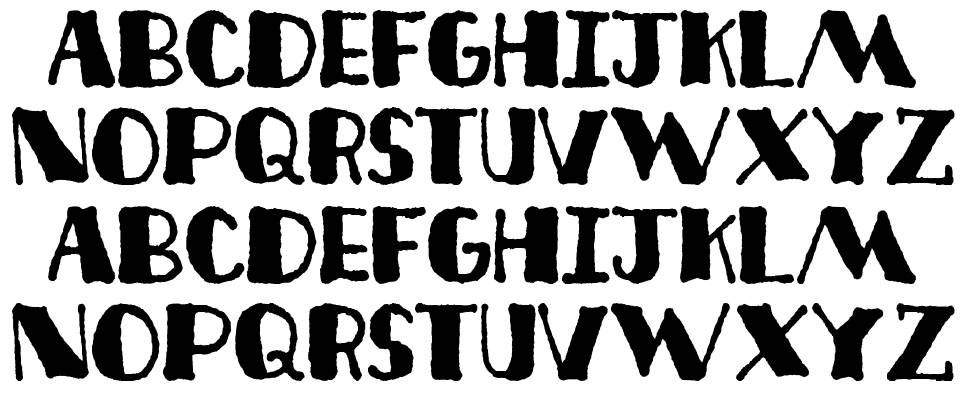 Deco Freehand font specimens