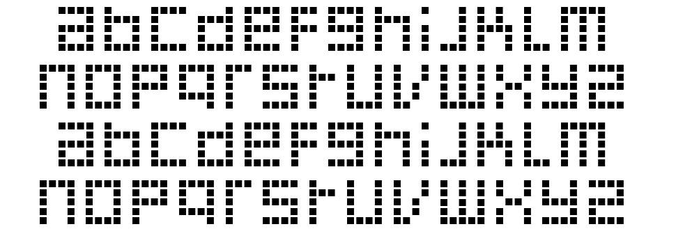 Decoder 字形 标本