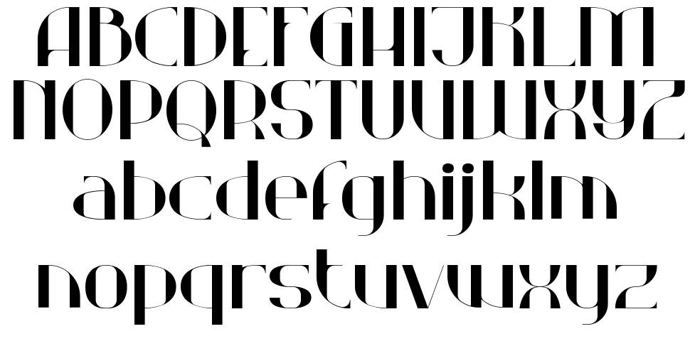 Decoera font Örnekler