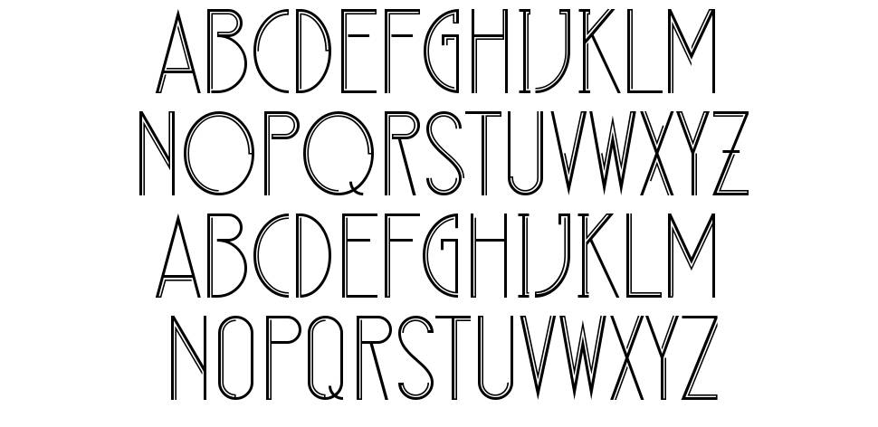 Deconico font specimens