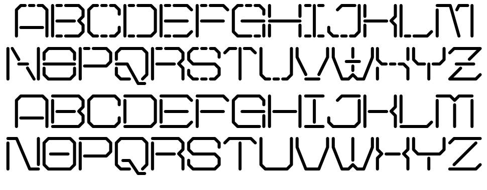 Decoode font Örnekler