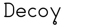 Decoy шрифт