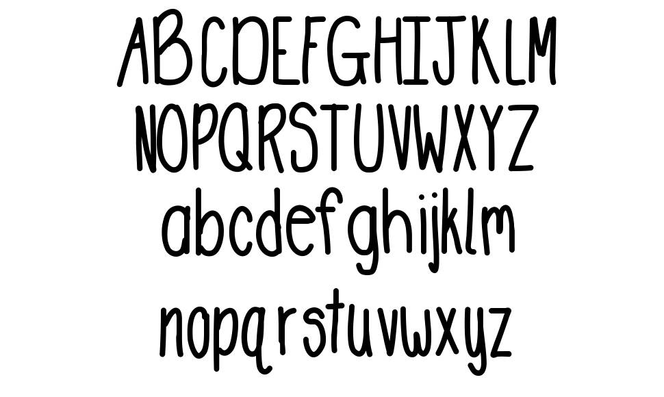 DeeDee Stretch font specimens