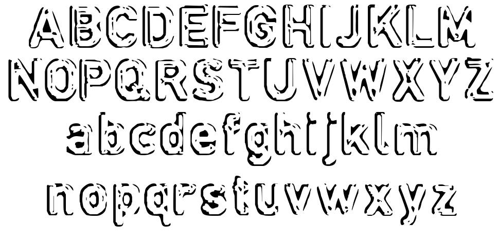 Defora font specimens