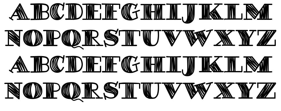 Degaws font specimens