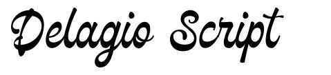 Delagio Script шрифт