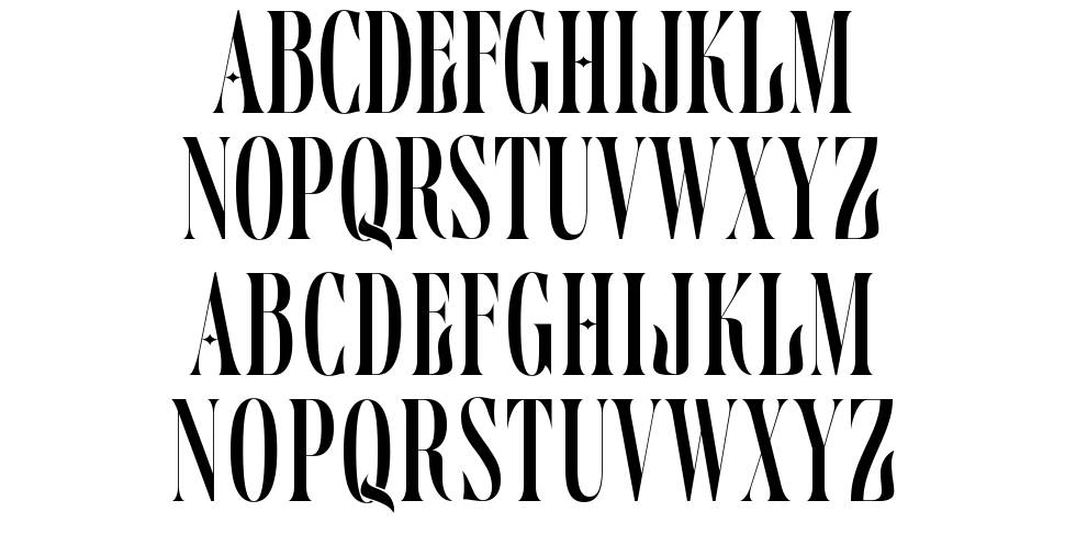 Delamoore font specimens