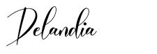 Delandia schriftart