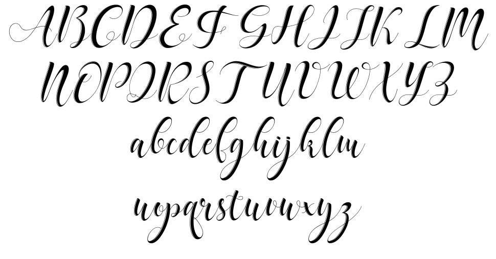Delaney font specimens