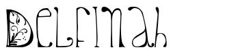 Delfinah font