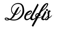 Delfis шрифт