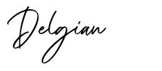 Delgian 字形