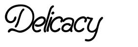 Delicacy font