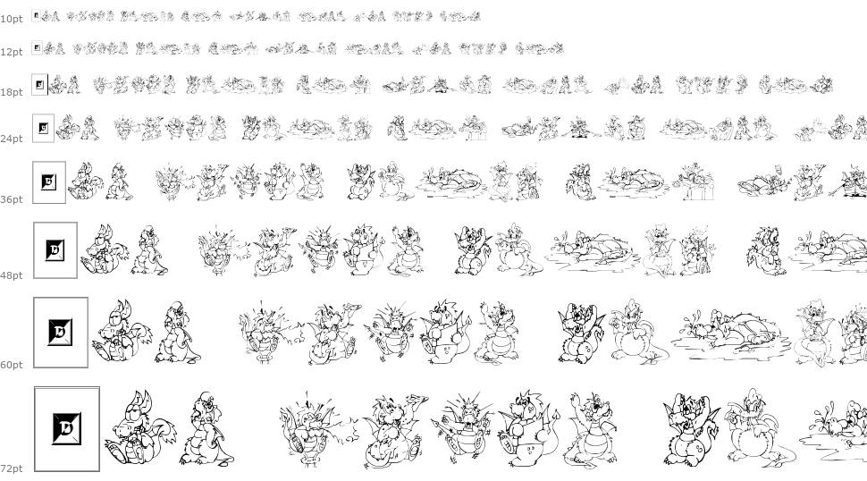 Delightful Lil Dragons font Şelale