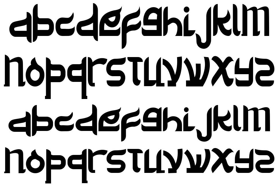 Delik font specimens