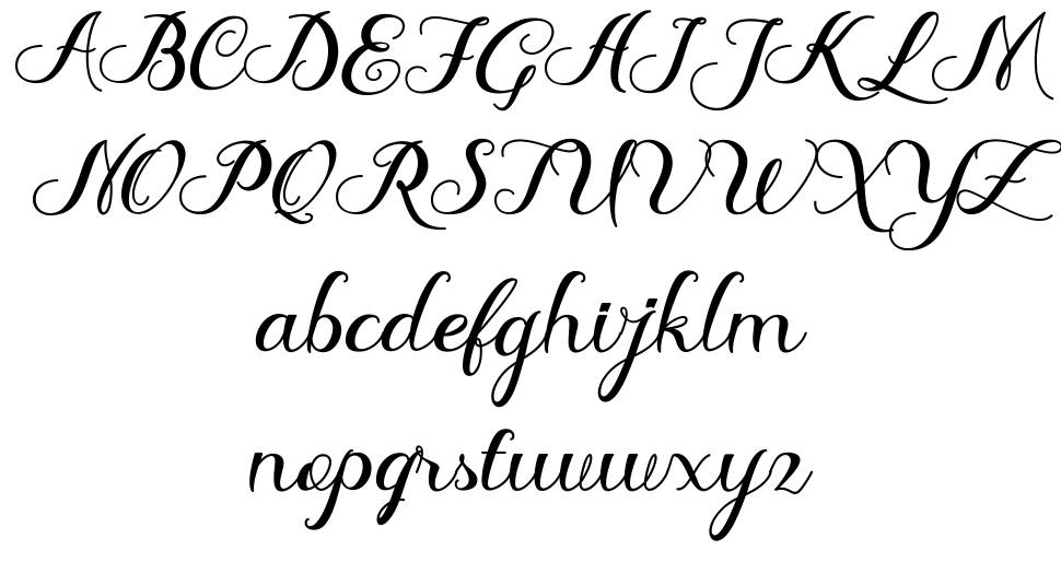 Delima font specimens