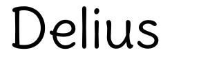 Delius шрифт