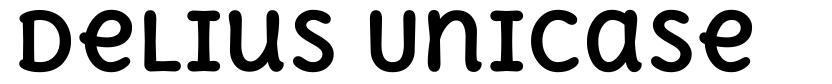 Delius Unicase 字形
