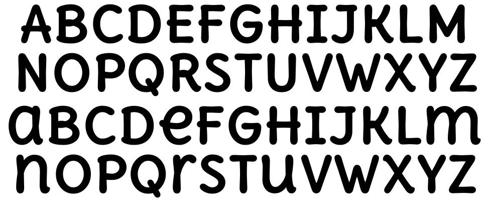 Delius Unicase font Örnekler