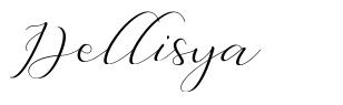 Dellisya шрифт