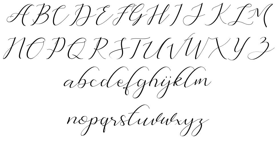 Dellisya font specimens