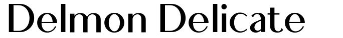 Delmon Delicate font