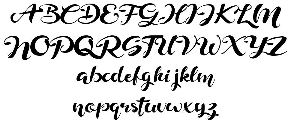 Delphine font Örnekler