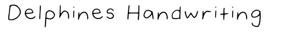Delphines Handwriting font