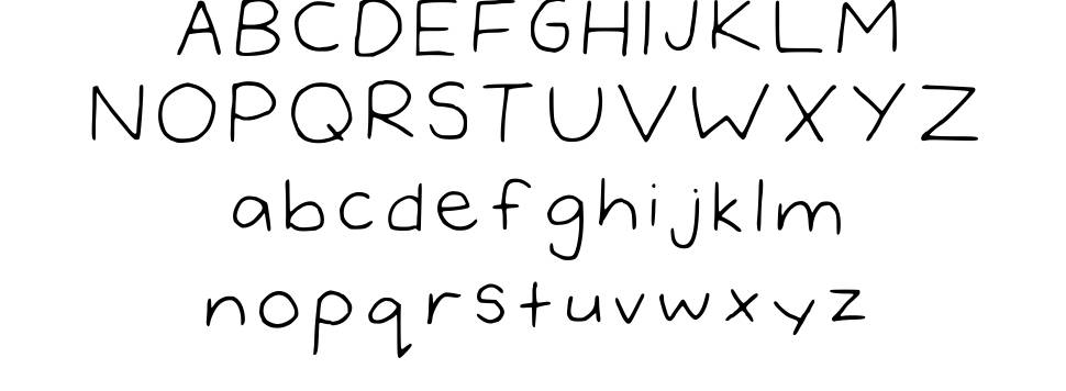 Delphines Handwriting font specimens