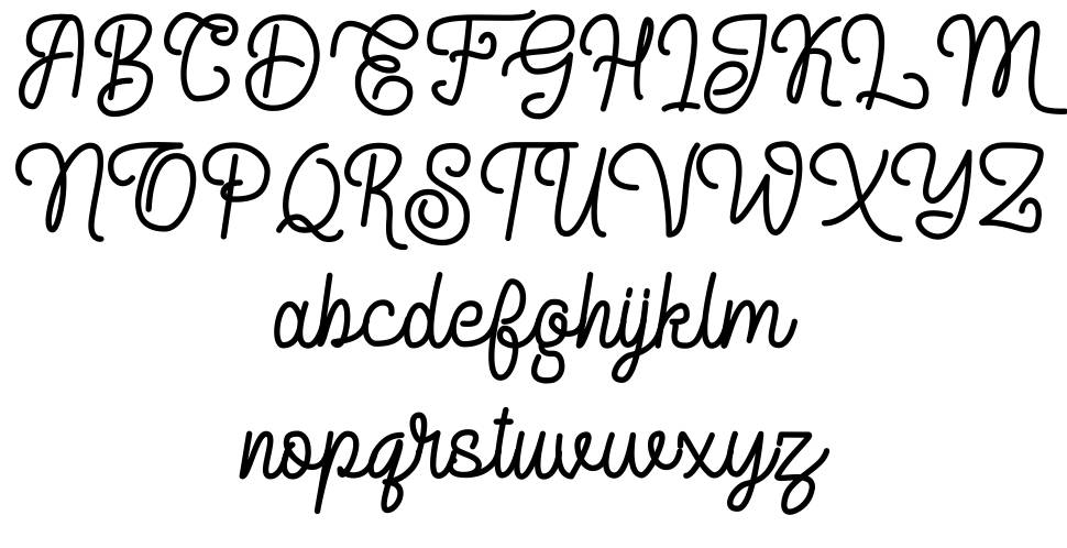Delponta font Örnekler