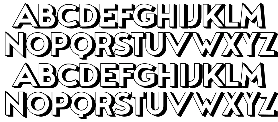 Delta font specimens