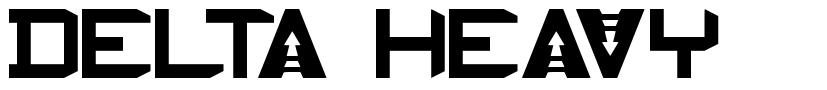 Delta Heavy font