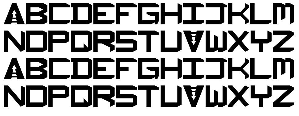Delta Heavy font specimens