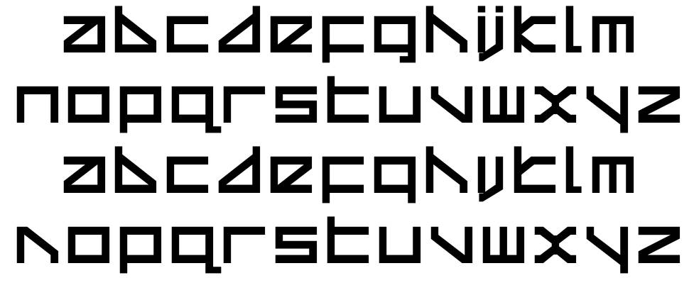 Delta Ray font specimens