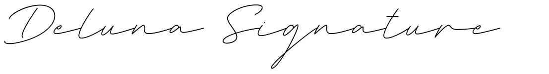 Deluna Signature font