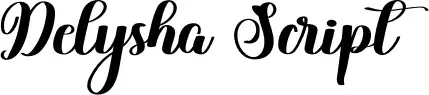 Delysha Script フォント