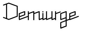 Demiurge шрифт