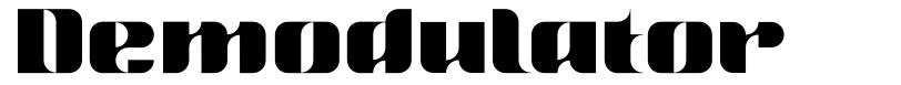 Demodulator font