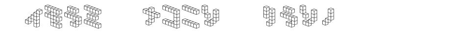 Demon Cubic Block NKP carattere