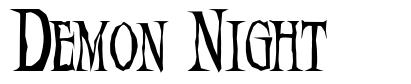 Demon Night font