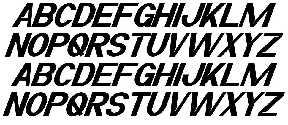 Denham font specimens