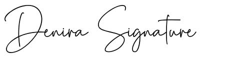 Denira Signature fonte