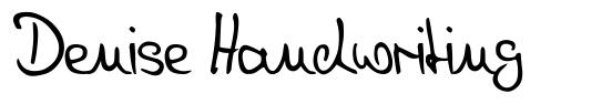 Denise Handwriting font