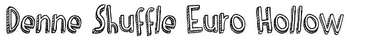 Denne Shuffle Euro Hollow font