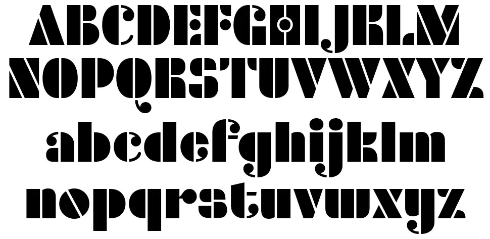 Densmore font specimens