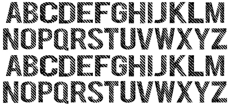 Denym font specimens