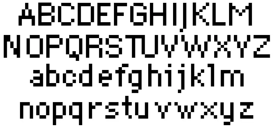 DePixel font Örnekler