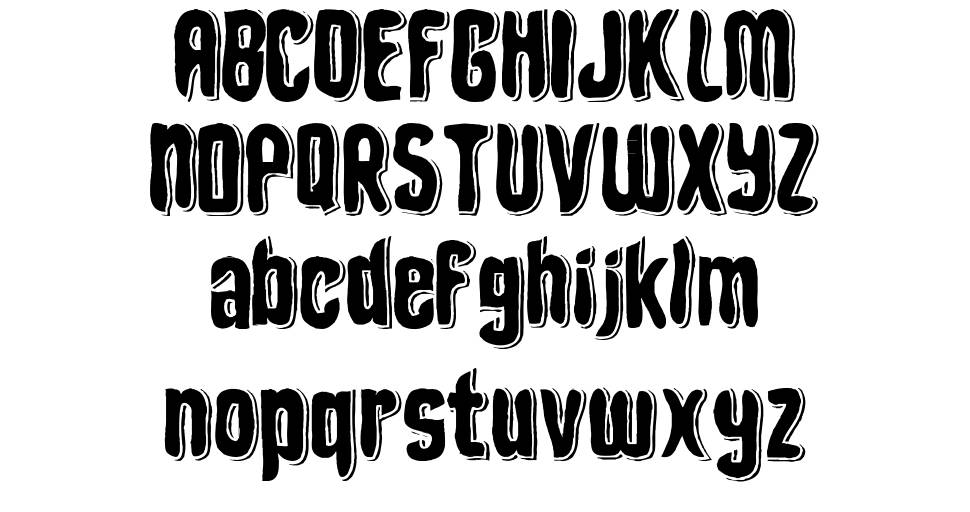 Depth of Toonizm font specimens
